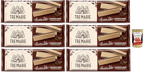 Tre Marie Ancora Uno Wafer Gianduia Nero mit Gianduja-Creme Produkt erhalten von Piemont Haselnuss IGP 6x 175g + Italian Gourmet polpa 400g Tre Marie Ancora Uno Wafer Gianduia Nero mit Gianduja-Creme Produkt erhalten von Piemont Haselnuss IGP 6x 175g + Italian Gourmet polpa 400g von Italian Gourmet E.R.