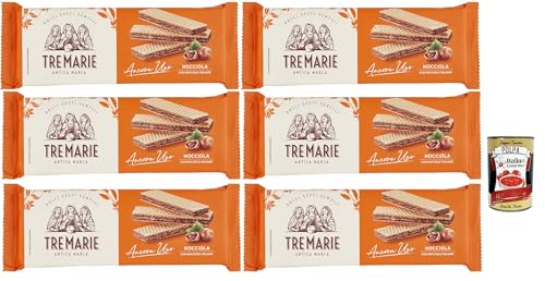 Tre Marie Ancora Uno Wafer Nocciola Waffeln mit Haselnusscreme Produkt erhalten von Piemont Haselnuss IGP 6x 175g + Italian Gourmet polpa 400g Tre Marie Ancora Uno Wafer Nocciola Waffeln mit Haselnusscreme Produkt erhalten von Piemont Haselnuss IGP 6x 175g + Italian Gourmet polpa 400g von Italian Gourmet E.R.