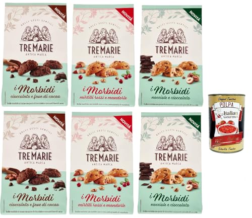 Tre marie biscotti, i morbidi Testpaket, Schokolade und Kakaobohnen biscuits Kekse 6x 300 g + Italian Gourmet polpa 400g Tre marie biscotti, i morbidi Testpaket, Schokolade und Kakaobohnen biscuits Kekse 6x 300 g + Italian Gourmet polpa 400g von Italian Gourmet E.R.