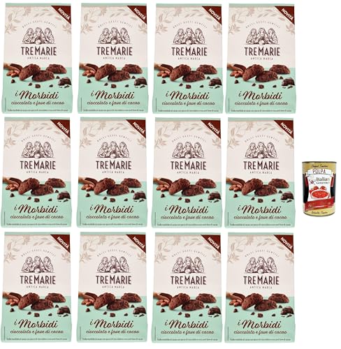 Tre marie biscotti, i morbidi cioccolato e fave di cacao, Schokolade und Kakaobohnen biscuits Kekse 12x 300 g + Italian Gourmet polpa 400g Tre marie biscotti, i morbidi cioccolato e fave di cacao, Schokolade und Kakaobohnen biscuits Kekse 12x 300 g + Italian Gourmet polpa 400g von Italian Gourmet E.R.