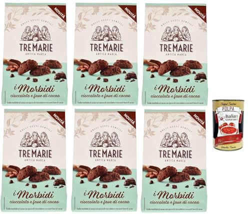 Tre marie biscotti, i morbidi cioccolato e fave di cacao, Schokolade und Kakaobohnen biscuits Kekse 6x 300 g + Italian GOurmet polpa 400g Tre marie biscotti, i morbidi cioccolato e fave di cacao, Schokolade und Kakaobohnen biscuits Kekse 6x 300 g + Italian GOurmet polpa 400g von Italian Gourmet E.R.