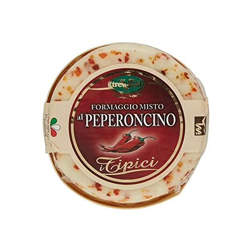 Trevalli tradizionali formaggio misto al Peperoncino Gemischter Käse mit Chilipfeffer 1 x 180 g von Italian Gourmet E.R.