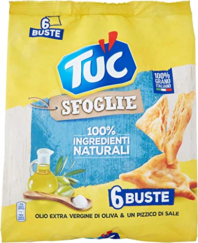 Tuc Sfoglie Natives Olivenöl Extra & eine Prise Salz 6x Multipack - 12 x 192 g + Italian Gourmet Polpa 400g Tuc Sfoglie Natives Olivenöl Extra & eine Prise Salz 6x Multipack - 12 x 192 g + Italian Gourmet Polpa 400g von Italian Gourmet E.R.