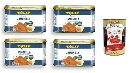 Tulip Jamonilla,Schinken und Schweinefleisch 4x200gr + Italian Gourmet Polpa 400g Tulip Jamonilla,Schinken und Schweinefleisch 4x200gr + Italian Gourmet Polpa 400g von Italian Gourmet E.R.