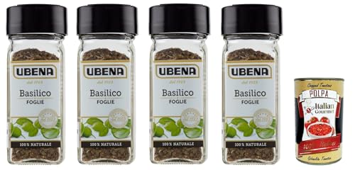 Ubena Basilico in foglie Sminuzzato Gehackte Basilikumblätter 4x12gr + Italian Gourmet polpa 400g Ubena Basilico in foglie Sminuzzato Gehackte Basilikumblätter 4x12gr + Italian Gourmet polpa 400g von Italian Gourmet E.R.