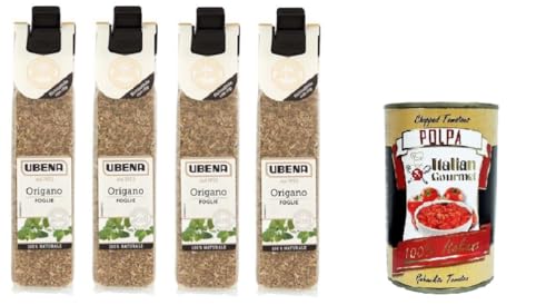 Ubena Origano in Foglie Oreganoblätter, 100% natürlich, 4x 7gr Beutel im Clipformat + Italian Gourmet polpa 400g Ubena Origano in Foglie Oreganoblätter, 100% natürlich, 4x 7gr Beutel im Clipformat + Italian Gourmet polpa 400g von Italian Gourmet E.R.