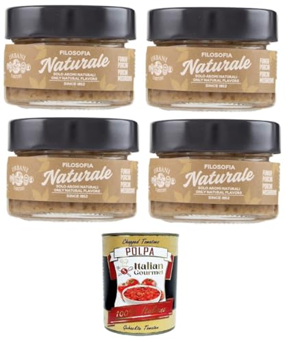 Urbani Filosofia Naturale Battuto di Funghi Porcini Gehackte Steinpilze 4x80gr + Italian Gourmet polpa 400g Urbani Filosofia Naturale Battuto di Funghi Porcini Gehackte Steinpilze 4x80gr + Italian Gourmet polpa 400g von Italian Gourmet E.R.