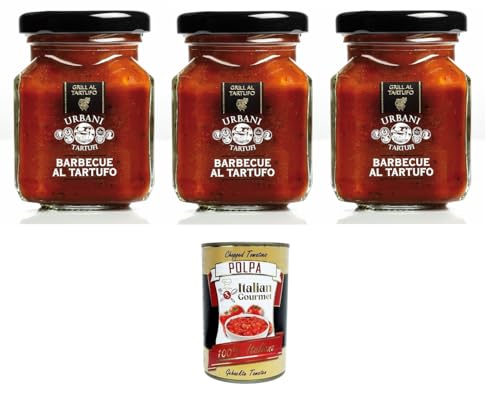 Urbani Tartufi- Salsa BBQ al tartufo Trüffel-BBQ-Sauce 3x 90gr + Italian Gourmet Polpa 400g Urbani Tartufi- Salsa BBQ al tartufo Trüffel-BBQ-Sauce 3x 90gr + Italian Gourmet Polpa 400g von Italian Gourmet E.R.