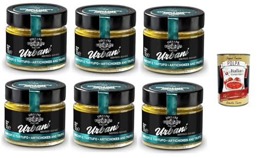 Urbani Tartufi Sugo Carciofi & Tartufo Artischocken-Trüffel-Sauce 6x 130gr + Italian Gourmet Polpa di Pomodoro 400g Urbani Tartufi Sugo Carciofi & Tartufo Artischocken-Trüffel-Sauce 6x 130gr + Italian Gourmet Polpa di Pomodoro 400g von Italian Gourmet E.R.