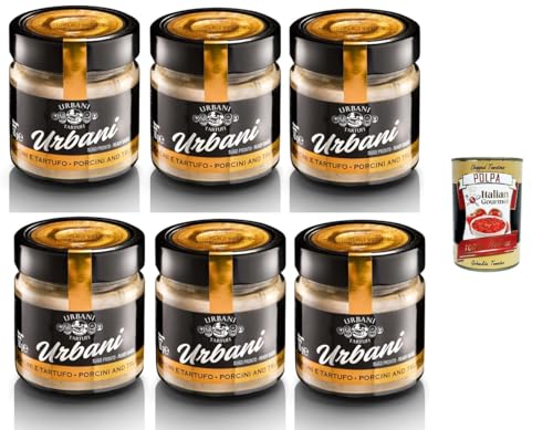 Urbani Tartufi Sugo Porcini & Tartufo Steinpilz- und Trüffelsauce 6x 130gr + Italian Gourmet Polpa di Pomodoro 400g Urbani Tartufi Sugo Porcini & Tartufo Steinpilz- und Trüffelsauce 6x 130gr + Italian Gourmet Polpa di Pomodoro 400g von Italian Gourmet E.R.