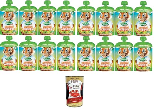 Valfrutta Triangolini Morbidini Polpa di Pera Senza Zuccheri Aggiunti Weiche Valfrutta-Dreiecke aus Birnenmark ohne Zuckerzusatz 16x90gr + Italian Gourmet polpa 400g Valfrutta Triangolini Morbidini Polpa di Pera Senza Zuccheri Aggiunti Weiche Valfrutta-Dreiecke aus Birnenmark ohne Zuckerzusatz 16x90gr + Italian Gourmet polpa 400g von Italian Gourmet E.R.