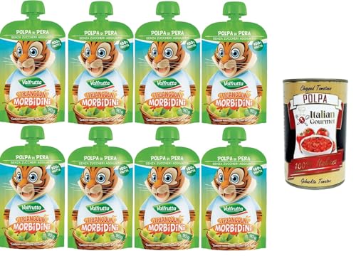 Valfrutta Triangolini Morbidini Polpa di Pera Senza Zuccheri Aggiunti Weiche Valfrutta-Dreiecke aus Birnenmark ohne Zuckerzusatz 8x90gr + Italian Gourmet polpa 400g Valfrutta Triangolini Morbidini Polpa di Pera Senza Zuccheri Aggiunti Weiche Valfrutta-Dreiecke aus Birnenmark ohne Zuckerzusatz 8x90gr + Italian Gourmet polpa 400g von Italian Gourmet E.R.