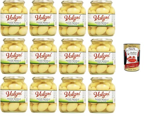 Valgri - Patate Novelle, Cotte al Vapore Kartoffeln, gedämpft - 12 x 680 g+ Italian Gourmet polpa 400g Valgri - Patate Novelle, Cotte al Vapore Kartoffeln, gedämpft - 12 x 680 g+ Italian Gourmet polpa 400g von Italian Gourmet E.R.