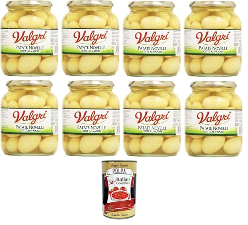 Valgri - Patate Novelle, Cotte al Vapore Kartoffeln, gedämpft - 8 x 680 g+ Italian Gourmet polpa 400g Valgri - Patate Novelle, Cotte al Vapore Kartoffeln, gedämpft - 8 x 680 g+ Italian Gourmet polpa 400g von Italian Gourmet E.R.
