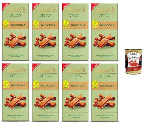 Vegane Nocciolaschokolade mit Hafer, Hirse und Mandeln 8x100gr + Italian Gourmet polpa 400g Vegane Nocciolaschokolade mit Hafer, Hirse und Mandeln 8x100gr + Italian Gourmet polpa 400g von Italian Gourmet E.R.