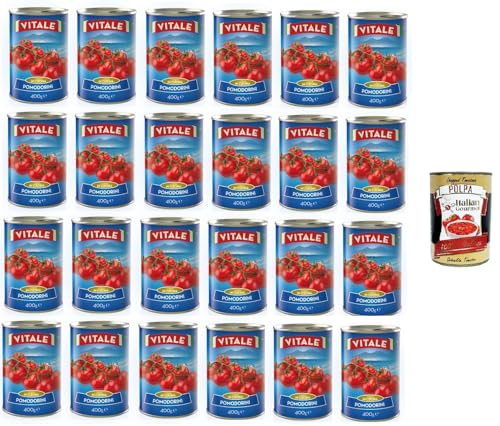 Vitale Kirschtomaten in der 400g-Dose 24x 400gr+ Italian Gourmet Polpa 400g Vitale Kirschtomaten in der 400g-Dose 24x 400gr+ Italian Gourmet Polpa 400g von Italian Gourmet E.R.