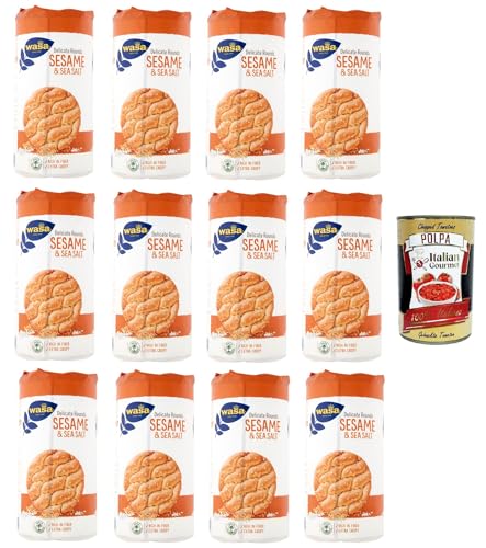 WASA Runda Sesame Backprodukt aus Weizenmehl, Sesam und Meersalz 12x290gr + Italian Gourmet polpa 400g WASA Runda Sesame Backprodukt aus Weizenmehl, Sesam und Meersalz 12x290gr + Italian Gourmet polpa 400g von Italian Gourmet E.R.