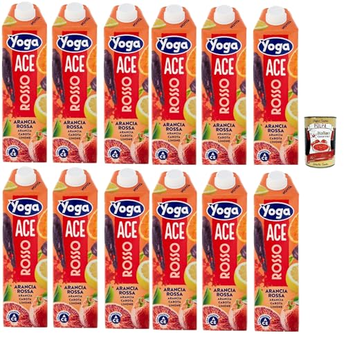 Yoga ACE, Rot Orange, Karotte und Zitrone Früchte Fruchtsaft Getränk Fruchtgeschmack PET flasche 12x 1000 ml fruit juice + Italian Gourmet polpa 400g Yoga ACE, Rot Orange, Karotte und Zitrone Früchte Fruchtsaft Getränk Fruchtgeschmack PET flasche 12x 1000 ml fruit juice + Italian Gourmet polpa 400g von Italian Gourmet E.R.