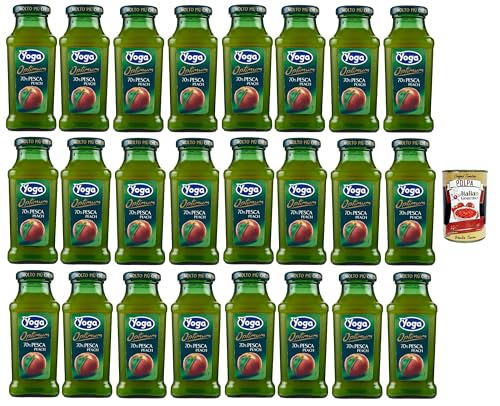Yoga Magic Bar flasche Fruchtsaft fruit juice Pesca, Pfirsche-Fruchtsaft saft 24x 200 ml + Italian Gourmet polpa 400g Yoga Magic Bar flasche Fruchtsaft fruit juice Pesca, Pfirsche-Fruchtsaft saft 24x 200 ml + Italian Gourmet polpa 400g von Italian Gourmet E.R.