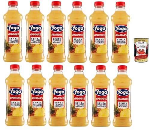 Yoga Optimum Succo di Frutta all' Ananas Senza Zuccheri aggiunti, Ananas-Fruchtsaft ohne Zuckerzusatz, 12x 1Lt + Italian Gourmet polpa 400g Yoga Optimum Succo di Frutta all' Ananas Senza Zuccheri aggiunti, Ananas-Fruchtsaft ohne Zuckerzusatz, 12x 1Lt + Italian Gourmet polpa 400g von Italian Gourmet E.R.
