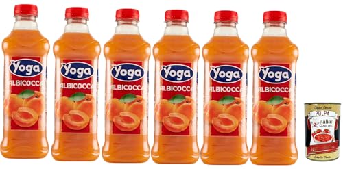 Yoga Succo di frutta Albicocca, Aprikose Früchte Fruchtsaft Getränk Fruchtgeschmack PET flasche 6x 1000 ml fruit juice + Italian Gourmet polpa 400g Yoga Succo di frutta Albicocca, Aprikose Früchte Fruchtsaft Getränk Fruchtgeschmack PET flasche 6x 1000 ml fruit juice + Italian Gourmet polpa 400g von Italian Gourmet E.R.