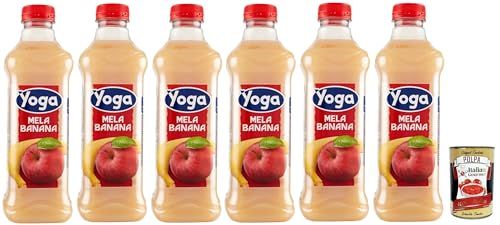 Yoga Succo di frutta Mela Benana, Apfel und Banane Früchte Fruchtsaft Getränk Fruchtgeschmack PET flasche 6x 1000 ml fruit juice + Italian Gourmet polpa 400g Yoga Succo di frutta Mela Benana, Apfel und Banane Früchte Fruchtsaft Getränk Fruchtgeschmack PET flasche 6x 1000 ml fruit juice + Italian Gourmet polpa 400g von Italian Gourmet E.R.