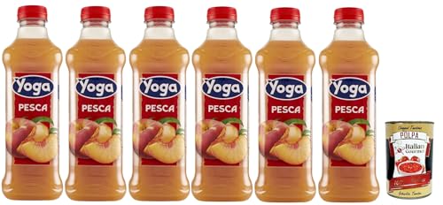 Yoga Succo di frutta Pesca, Pfirsch Früchte Fruchtsaft Getränk Fruchtgeschmack PET flasche 6x 1000 ml fruit juice + Italian Gourmet polpa 400g Yoga Succo di frutta Pesca, Pfirsch Früchte Fruchtsaft Getränk Fruchtgeschmack PET flasche 6x 1000 ml fruit juice + Italian Gourmet polpa 400g von Italian Gourmet E.R.