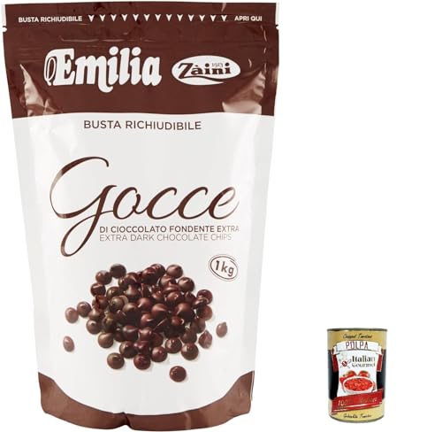 Zaini Dunkle Schokoladenstückchen- 1000 g + Italian Gourmet polpa 400g von Italian Gourmet E.R.