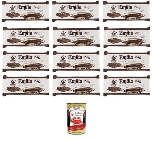 Zaini Emilia Cioccolato Fondente Dunkle Tafel Schokolade Gebäckprodukt Gluten-frei 12x1Kg+ Italian Gourmet polpa 400g Zaini Emilia Cioccolato Fondente Dunkle Tafel Schokolade Gebäckprodukt Gluten-frei 12x1Kg+ Italian Gourmet polpa 400g von Italian Gourmet E.R.