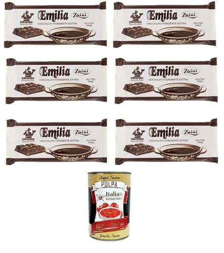 Zaini Emilia Cioccolato Fondente Dunkle Tafel Schokolade Gebäckprodukt Gluten-frei 6x1Kg+ Italian Gourmet polpa 400g Zaini Emilia Cioccolato Fondente Dunkle Tafel Schokolade Gebäckprodukt Gluten-frei 6x1Kg+ Italian Gourmet polpa 400g von Italian Gourmet E.R.