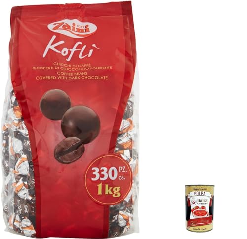 Zaini Kofli' Kaffeebohnen mit dunkler Schokolade überzogen - 1000 g+ Italian Gourmet polpa 400g von Italian Gourmet E.R.