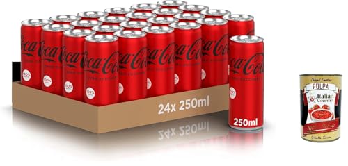 Zero Sugar, 24x 250 ml Dosen, der gesamte Geschmack der -Formel ohne Kalorien, Mini dozen, 100% recycelbare, Erfrischungsgetränk mit Süßungsern + Italian Gourmet polpa 400g Zero Sugar, 24x 250 ml Dosen, der gesamte Geschmack der -Formel ohne Kalorien, Mini dozen, 100% recycelbare, Erfrischungsgetränk mit Süßungsern + Italian Gourmet polpa 400g von Italian Gourmet E.R.