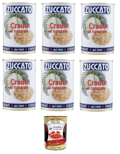 Zuccato Crauti al Naturale Natürliches Sauerkraut 6x 385gr+ Italian Gourmet polpa 400g Zuccato Crauti al Naturale Natürliches Sauerkraut 6x 385gr+ Italian Gourmet polpa 400g von Italian Gourmet E.R.