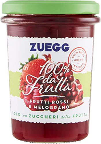Zuegg Confettura Frutti Rossi e Melograno Marmelade Rote Früchte und Granatapfel Konfitüre 100% Frucht Italien nur mit zucker aus Frucht Glaspackung à 250g von Italian Gourmet E.R.