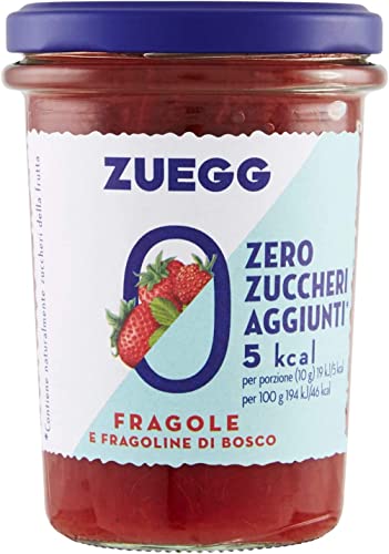 Zuegg Fragole e Fragoline di Bosco Erdbeeren und Walderdbeeren Marmelade Jam Ohne Zuckerzusatz,Frei von Konservierungsstoffen 220g Glas + Italian Gourmet Polpa di Pomodoro 400g Dose von Italian Gourmet E.R.