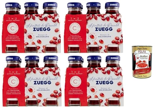 Zuegg Nettare di Melograno, Granatapfelnektar,Granatapfel Fruchtsaft, Erfrischendes alkoholfreies Getränk, 24x 125ml Einweg-Glasflasche + Italian Gourmet polpa 400g Zuegg Nettare di Melograno, Granatapfelnektar,Granatapfel Fruchtsaft, Erfrischendes alkoholfreies Getränk, 24x 125ml Einweg-Glasflasche + Italian Gourmet polpa 400g von Italian Gourmet E.R.