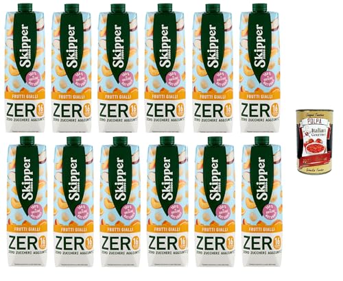 Zuegg Skipper Frutti Gialli Zero Yellow Fruits Zero Drink auf Basis von Fruchtsäften und Pürees 12x1000 ml + Italian Gourmet polpa 400g Zuegg Skipper Frutti Gialli Zero Yellow Fruits Zero Drink auf Basis von Fruchtsäften und Pürees 12x1000 ml + Italian Gourmet polpa 400g von Italian Gourmet E.R.