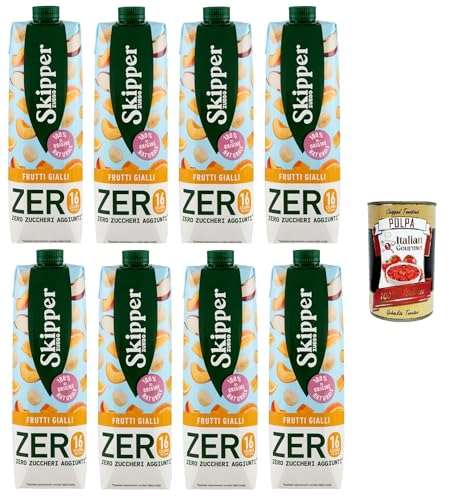 Zuegg Skipper Frutti Gialli Zero Yellow Fruits Zero Drink auf Basis von Fruchtsäften und Pürees 8x1000 ml + Italian Gourmet polpa 400g Zuegg Skipper Frutti Gialli Zero Yellow Fruits Zero Drink auf Basis von Fruchtsäften und Pürees 8x1000 ml + Italian Gourmet polpa 400g von Italian Gourmet E.R.