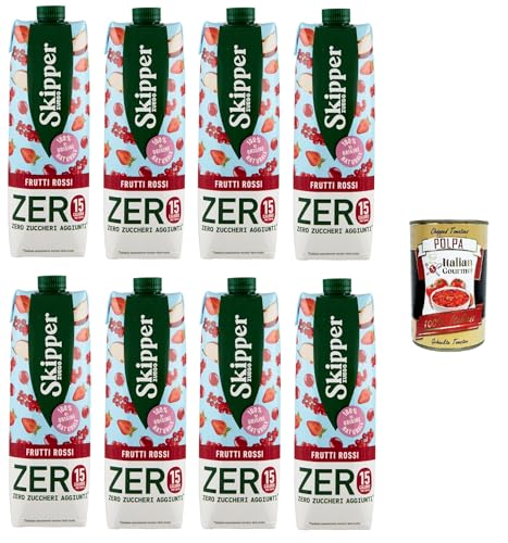 Zuegg Skipper Frutti Rossi Zero Drink auf Basis von Fruchtsäften und Pürees 8x1000 ml + Italian Gourmet polpa 400g Zuegg Skipper Frutti Rossi Zero Drink auf Basis von Fruchtsäften und Pürees 8x1000 ml + Italian Gourmet polpa 400g von Italian Gourmet E.R.