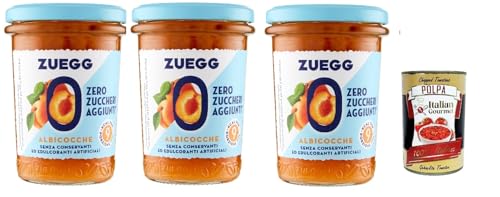 Zuegg zero zuccheri Aprikosen Konfitüre marmelade jam Zuckerfrei, 3x 220g + Italian Gourmet Polpa 400g Zuegg zero zuccheri Aprikosen Konfitüre marmelade jam Zuckerfrei, 3x 220g + Italian Gourmet Polpa 400g von Italian Gourmet E.R.
