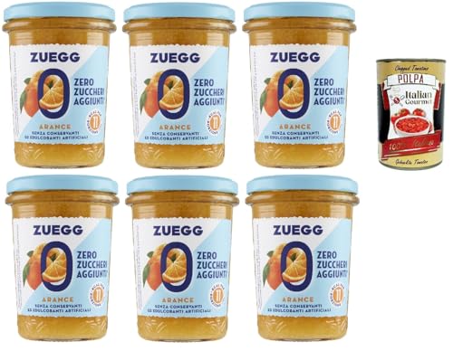 Zuegg zero zuccheri Arance Marmelade Orangen Konfitüre jam Zuckerfrei, 6x 220g + Italian Gourmet polpa 400g Zuegg zero zuccheri Arance Marmelade Orangen Konfitüre jam Zuckerfrei, 6x 220g + Italian Gourmet polpa 400g von Italian Gourmet E.R.