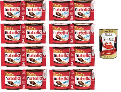 & Go, 2 Einzelportions-Snacks mit knusprigen Grissini, ohne Konservierungsstoffe und gehärtete Fette, für Snacks und tägliche Pausen 8x96gr +Italian Gourmet Polpa di Pomodoro 400gr & Go, 2 Einzelportions-Snacks mit knusprigen Grissini, ohne Konservierungsstoffe und gehärtete Fette, für Snacks und tägliche Pausen 8x96gr +Italian Gourmet Polpa di Pomodoro 400gr von Italian Gourmet E.R.