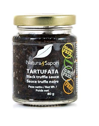 6x Natura e Sapori Tartufata Salsa al Tartufo Nero Schwarze Trüffelsauce 80g Handwerksproduktion Gluten-frei von Italian Gourmet