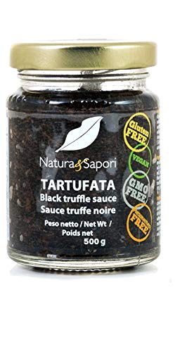 Natura e Sapori Tartufata Salsa al Tartufo Nero Schwarze Trüffelsauce 500g Handwerksproduktion Gluten-frei von Italian Gourmet