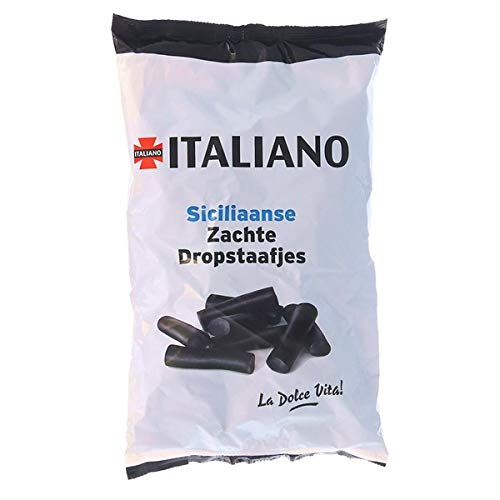 Italiano Weiche Lakritzstangen Sizilianisch - Beutel 1 Kilo von Italiano