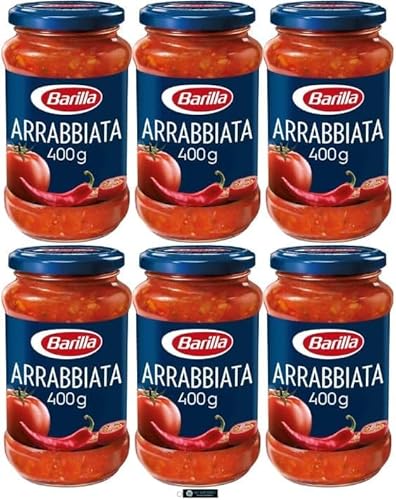 Barilla Arrabbiata Tomatensauce mit Chili, 6 x 400g Gläser,+ keyring italy shop service Barilla Arrabbiata Tomatensauce mit Chili, 6 x 400g Gläser,+ keyring italy shop service von Italy Shop Service
