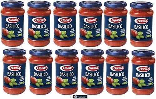 Barilla Basilico Tomatensauce, 12er Pack, 400g pro Glas, + keyring itaòy shop service Barilla Basilico Tomatensauce, 12er Pack, 400g pro Glas, + keyring itaòy shop service von Italy Shop Service