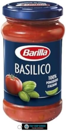 Barilla Basilico Tomatensauce mit Basilikum, Italienische Pasta Sauce, 400g, + keyring italy shop service Barilla Basilico Tomatensauce mit Basilikum, Italienische Pasta Sauce, 400g, + keyring italy shop service von Italy Shop Service