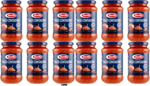 Barilla Ragù Contadino Tomatensauce mit Rotwein, 12er Pack, 400g pro Glas, + keyring italy shop service Barilla Ragù Contadino Tomatensauce mit Rotwein, 12er Pack, 400g pro Glas, + keyring italy shop service von Italy Shop Service