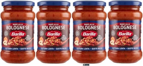 Barilla Ragù alla Bolognese, Traditionelle Italienische Fleischsauce, Glutenfrei, 4 x 400g, + keyring italy shop service Barilla Ragù alla Bolognese, Traditionelle Italienische Fleischsauce, Glutenfrei, 4 x 400g, + keyring italy shop service von Italy Shop Service